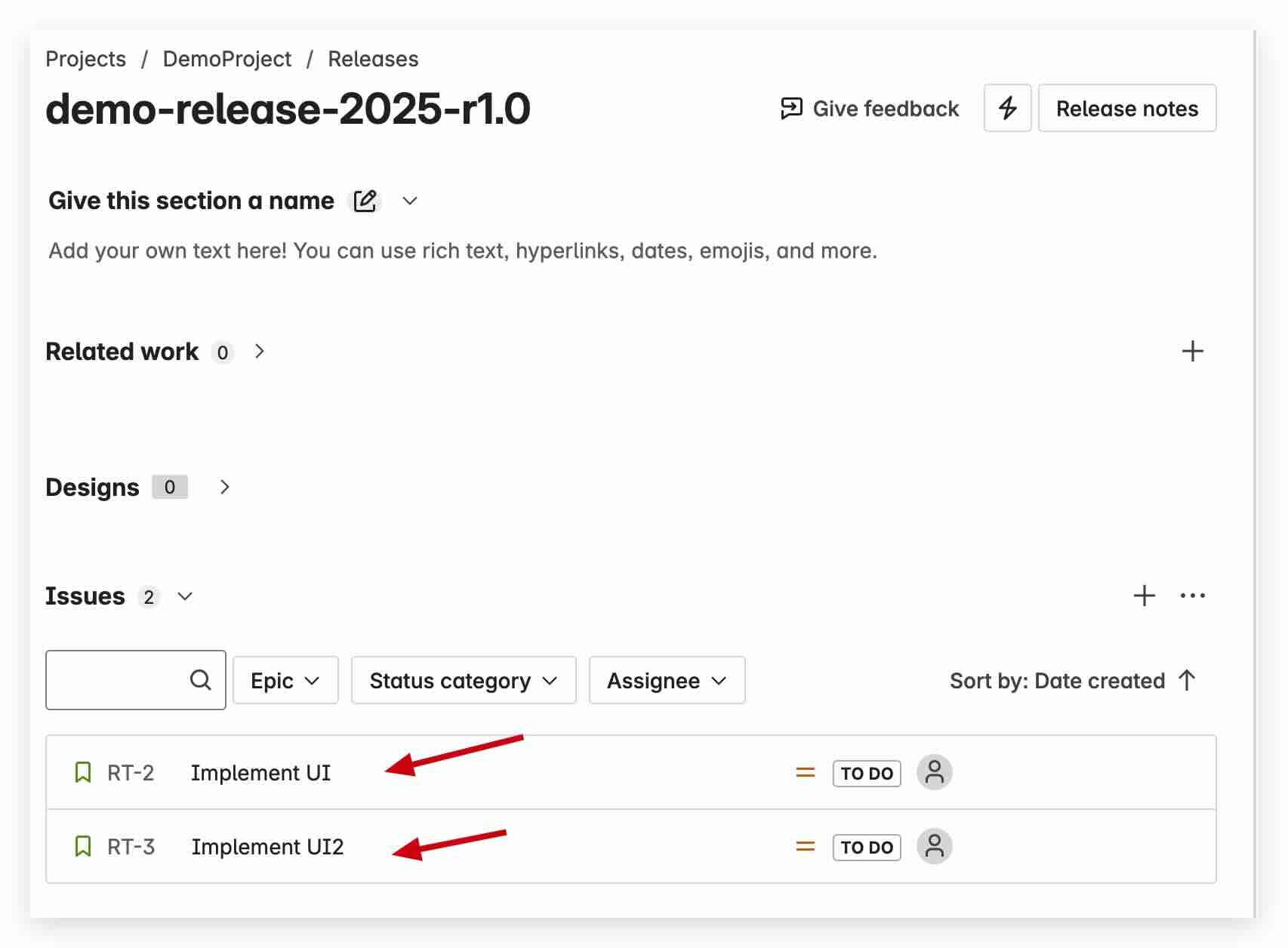Final Release List with Issues