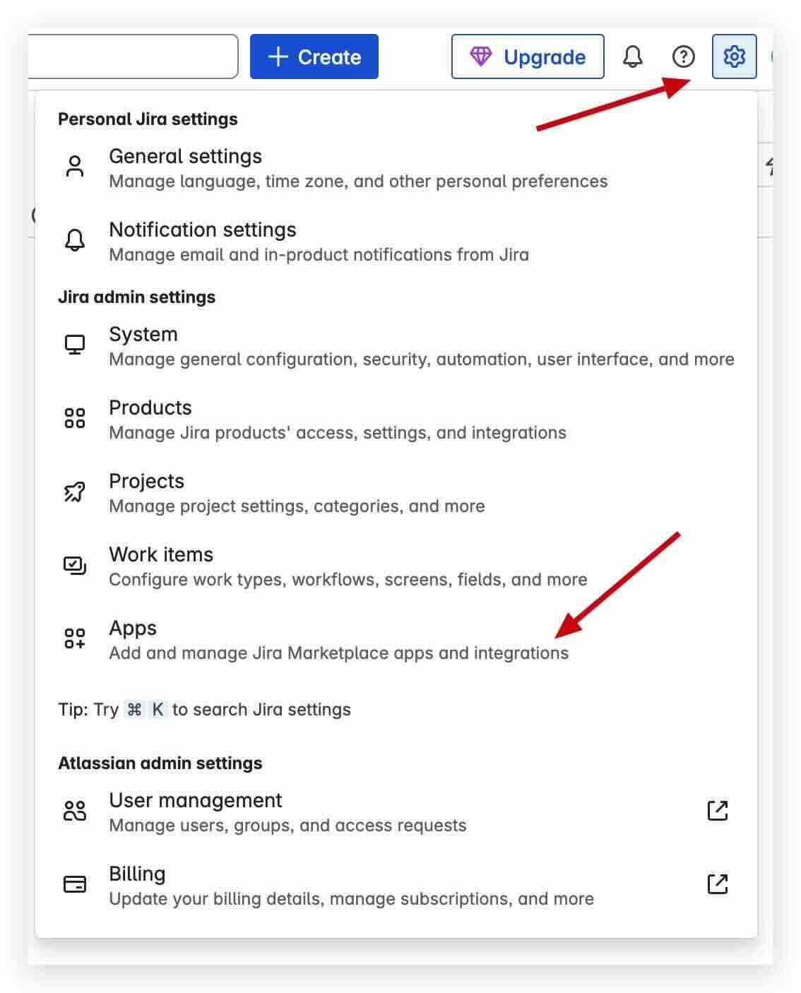 Jira Settings Manage Apps